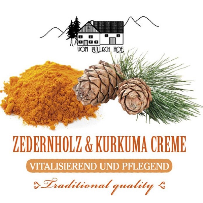 Cremă cu turmeric și pin, Pullach Hof, 250 ml