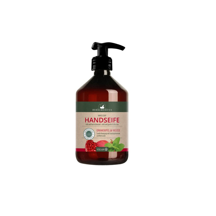 Săpun lichid, Herbamedicus, rodie și melisă, 500 ml