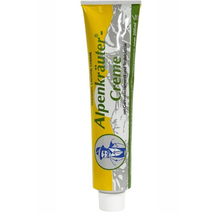 Cremă cu ierburi alpine, Herbamedicus, ulei de canabis, 200 ml