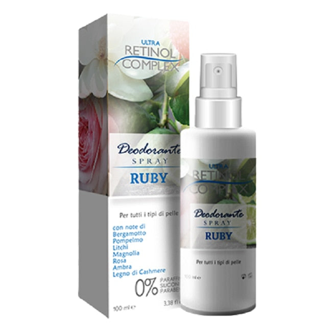 Deodorant spray, Ultra Retinol Complex, Ruby, piele sensibilă, 100 ml