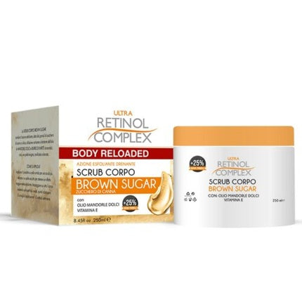 Scrub corporal, Ultra Retinol Complex, zahăr brun, 250 ml