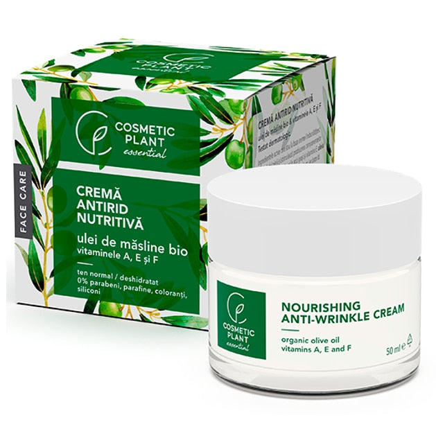 Cremă Antirid, CosmeticPlant, Ulei de Măsline, 50 ml