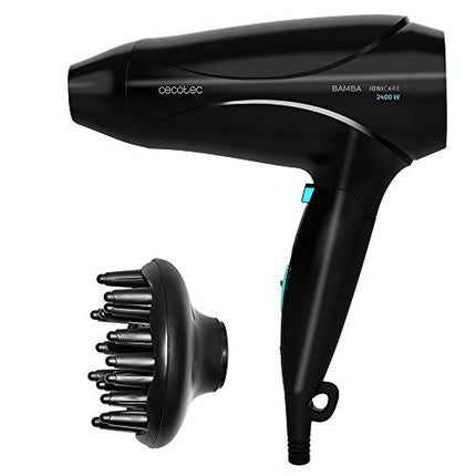 Uscător de păr, Cecotec Bamba Ionicare 5450, negru, ergonomic