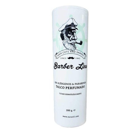 Pudră Talc, Eurostil Barber Line, 200 g, parfumată
