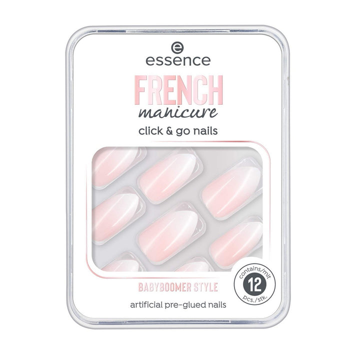 Unghii false Essence, model 02, stil French Babyboomer