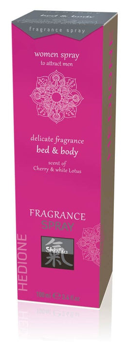 Spray pentru pat și corp, Shiatsu, Cherry & White Lotus, 100 ml