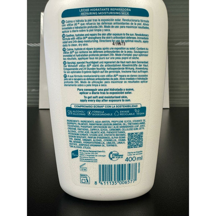 Lapte Hidratant After Sun Ecran vitEox, Wewatch, 400 ml