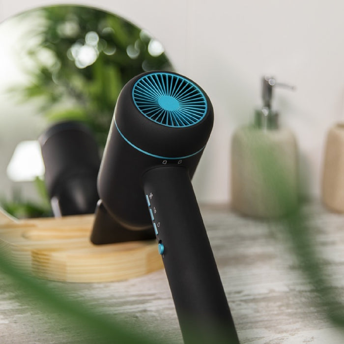 Uscător de păr, Cecotec Bamba IoniCare 6000 Rockstar Ice, digital, negru