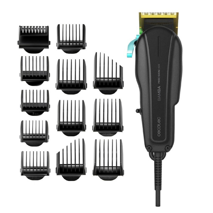 Mașină de tuns păr, Cecotec, PrecisionCare Proclipper Titanium, inox