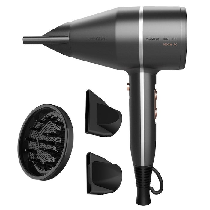 Uscător de păr Bamba Ionicare 5500 Powerstyle, Perre, 1800 W, gri
