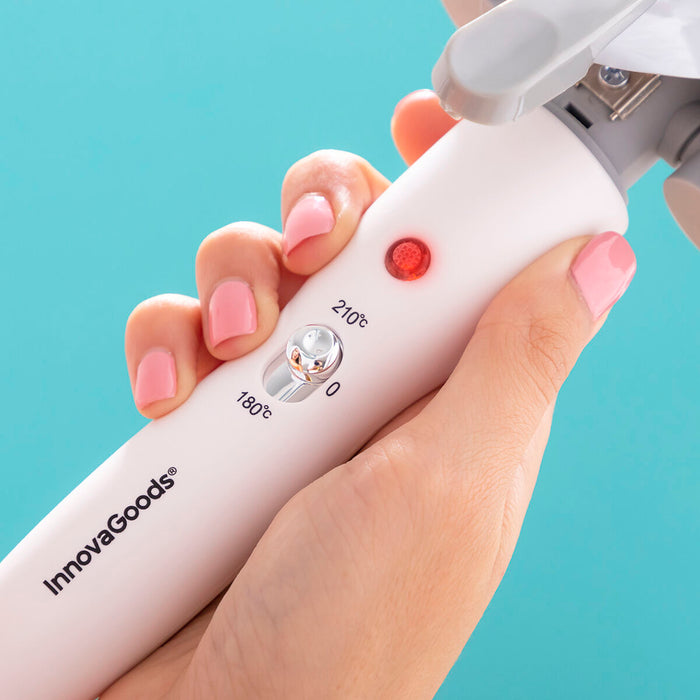 Ondulator ceramic triplu, InnovaGoods TRILER, gri ergonomic