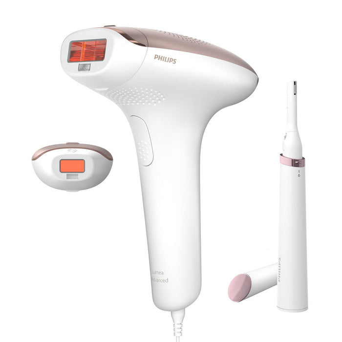 Epilator IPL Philips Lumea Advanced, 5 nivele intensitate, alb și rose gold