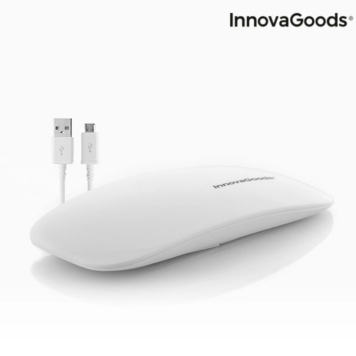 Lampă LED UV InnovaGoods, Mini, alb, design compact