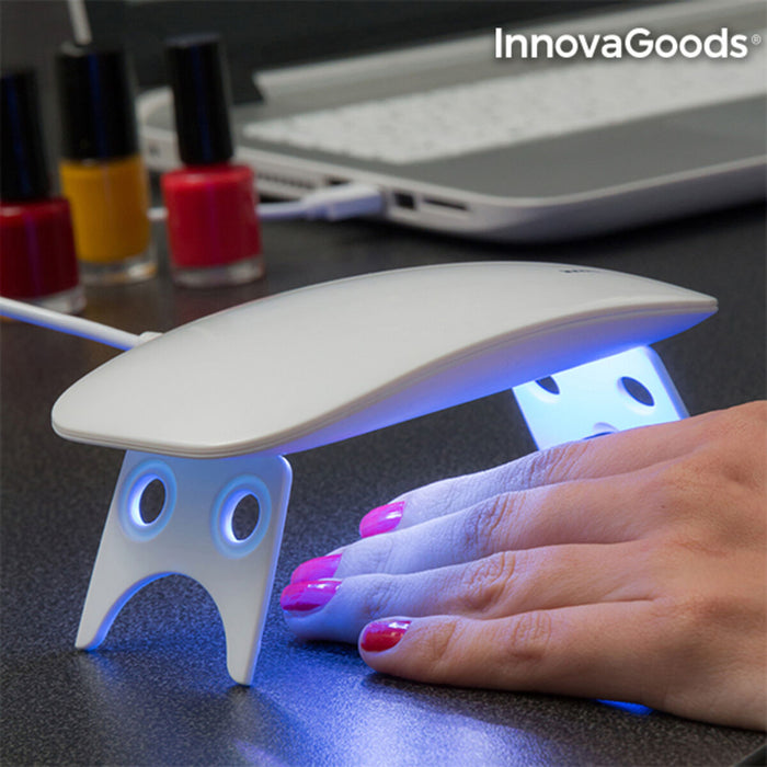 Lampă LED UV InnovaGoods, Mini, alb, design compact
