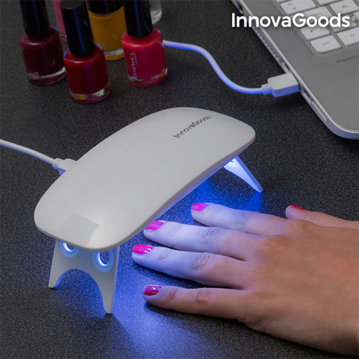 Lampă LED UV InnovaGoods, Mini, alb, design compact