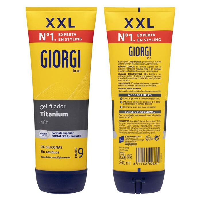 Gel de styling, Giorgi, Nº9 Absolute Titanium, 240 ml