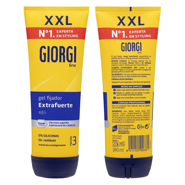 Gel de styling, Giorgi, Nº3, extra puternic, 240 ml