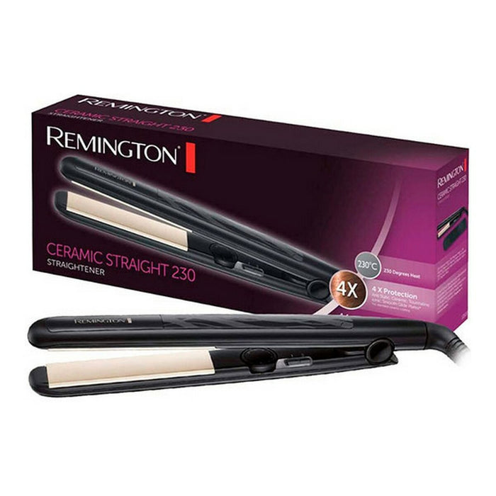 Placă de îndreptat părul, Remington, S3500, ceramică, negru