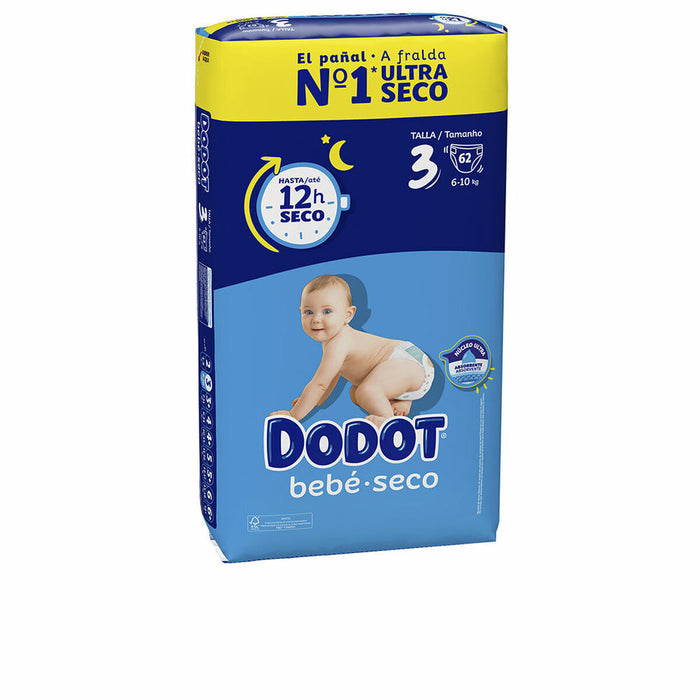 Scutece unică folosință Dodot Etapas, 6-10 kg, 62 bucăți