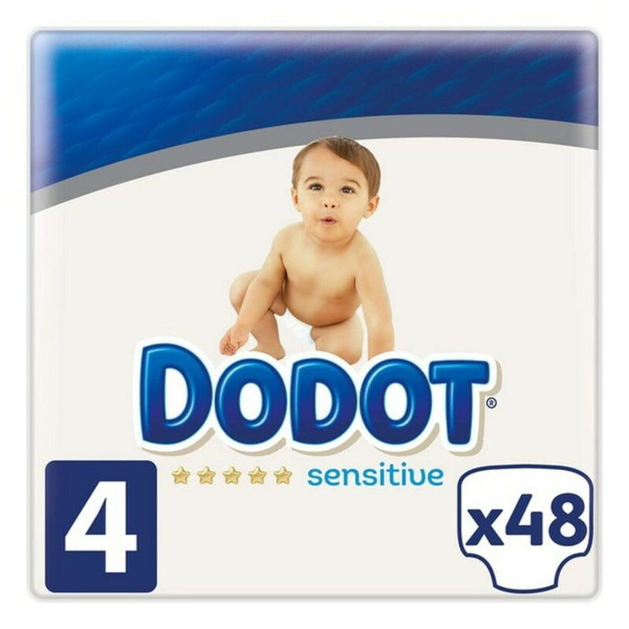 Scutece de unică folosință, Dodot Sensitive, mărimea 4, 48 bucăți