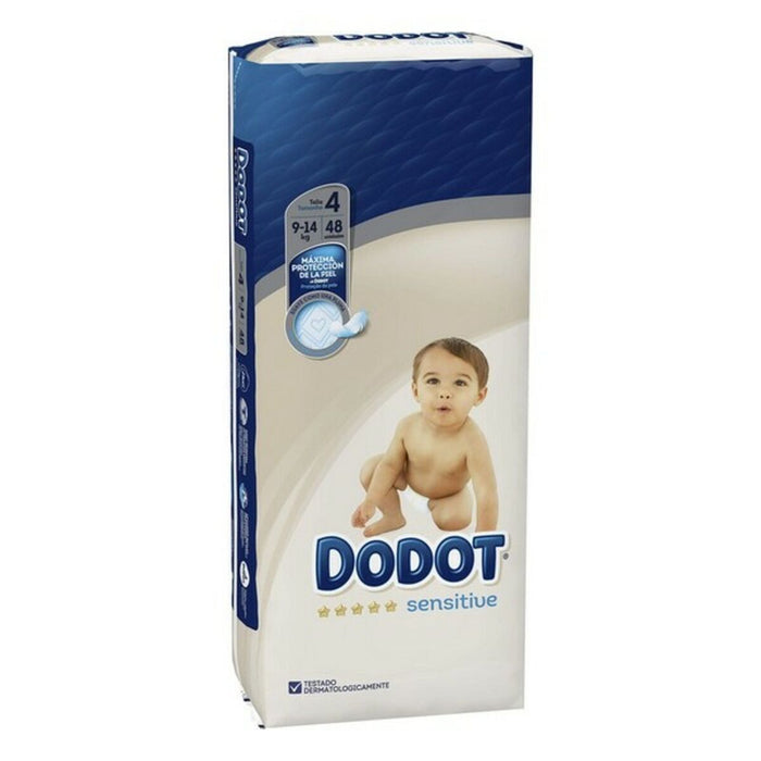Scutece de unică folosință, Dodot Sensitive, mărimea 4, 48 bucăți