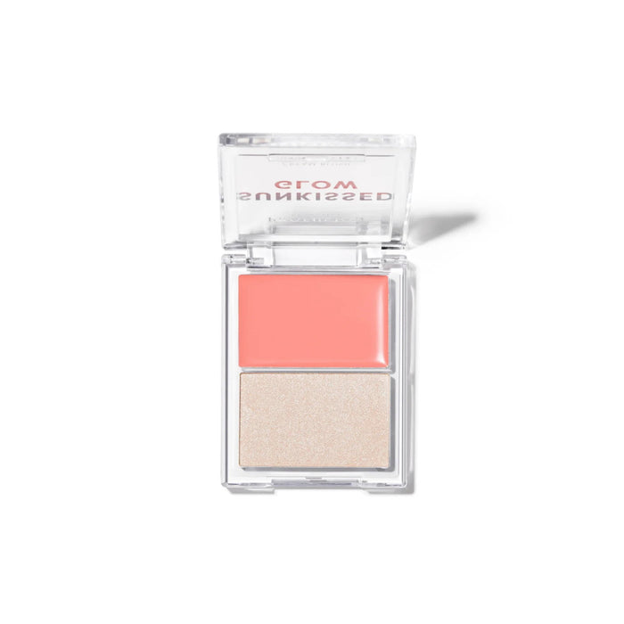 Paletă de fard de obraz și iluminator Profusion Cosmetics Sunkissed Glow, Răsărit roz, 4,7 g