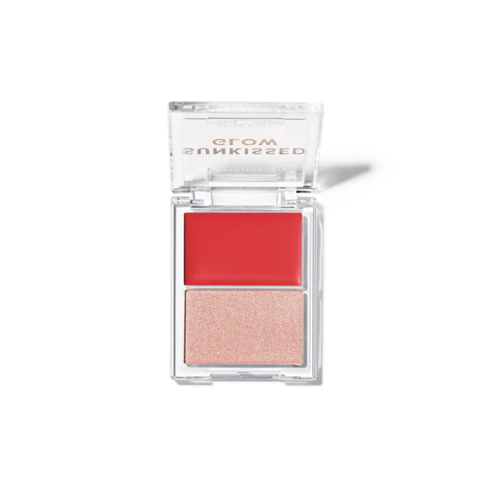 Paletă de fard de obraz și iluminator Profusion Cosmetics Sunkissed Glow, Coral Heatwave, 4,7 g