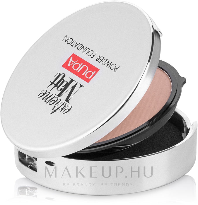 Fond de ten compact Pupa Extreme Matt, mat, nuanța 050 Nisip, SPF 30, 11 g, tester