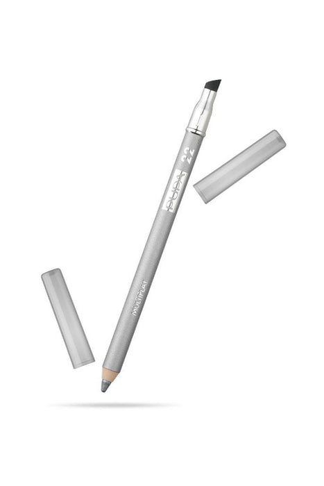 Creion de ochi Pupa Multiplay, fard de ochi și kajal 2-în-1, nuanța 22 Argint pur, 1,2 g, tester