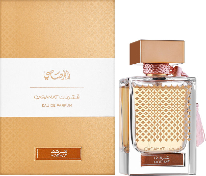 Apă de parfum Rasasi Qasamat Morhaf, unisex, 65 ml