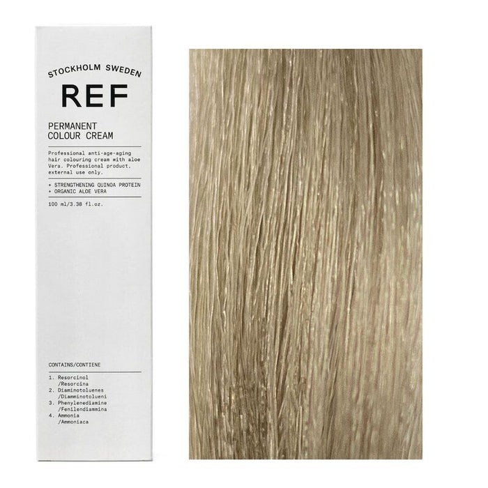 Vopsea permanentă de păr Ref Stockholm Permanent Colour, vegană, nuanța 8.1 Light Ash Blonde, 100 ml