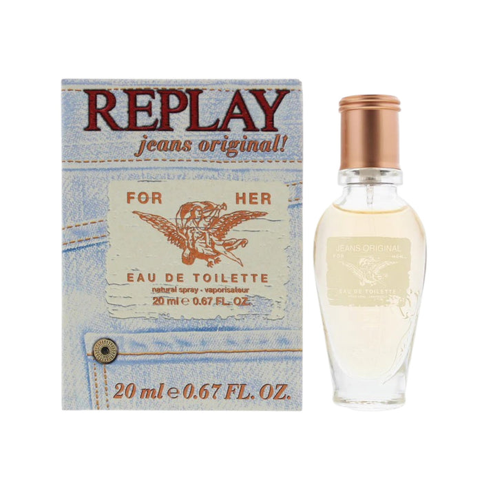 Apă de toaletă Replay Jeans Original, pentru femei, 20 ml