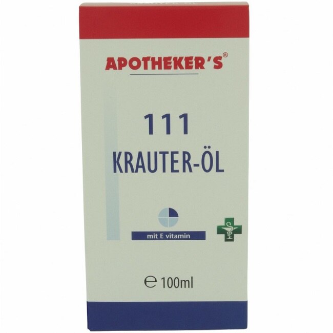 Ulei terapeutic din plante, Apotheker's 111, 100 ml, cu vitamina E