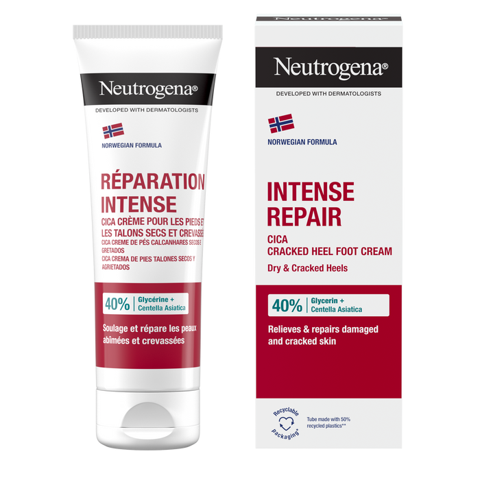 Cremă de picioare Neutrogena, intens reparatoare, pentru călcâie crăpate, 50 ml