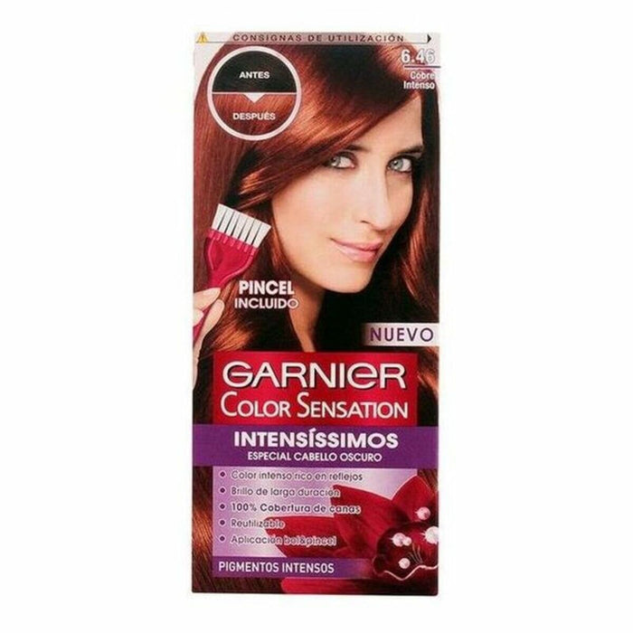 Vopsea de păr, Garnier Color Sensation, Intensissimos Roșu, 110g