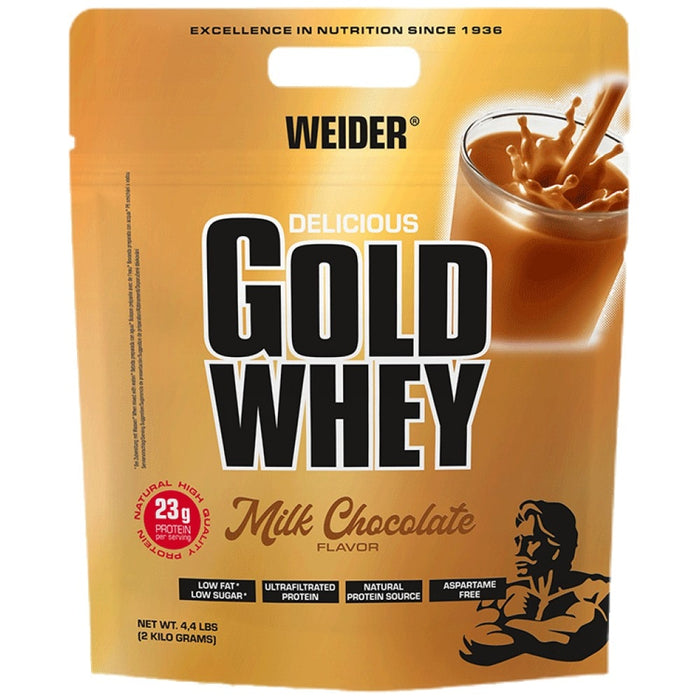 Proteine Weider Gold Whey, Ciocolată, 2000 g