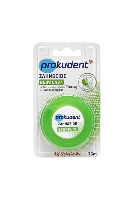 Ață dentară Rossmann Prokudent, cerată, 75 m, tester