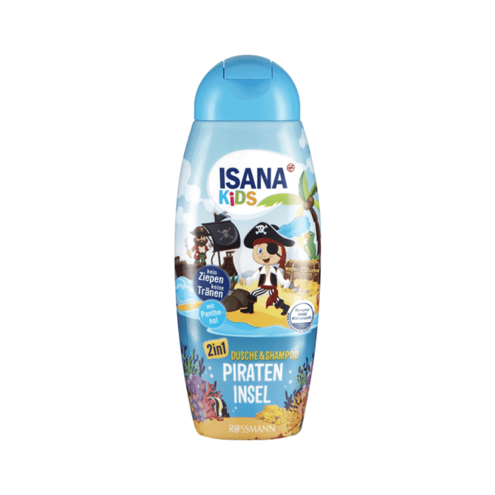 Gel de duș și șampon 2 în 1 Rossmann Isana Pirate Island, 300 ml, tester