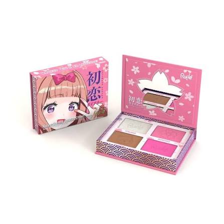 Paletă de față Rude Cosmetics Sweetheart Sawa-Chan, multifuncțională, 4 nuanțe