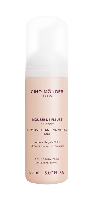 Spumă de curățare Cinq Mondes Flowers, intensifică strălucirea, 150 ml