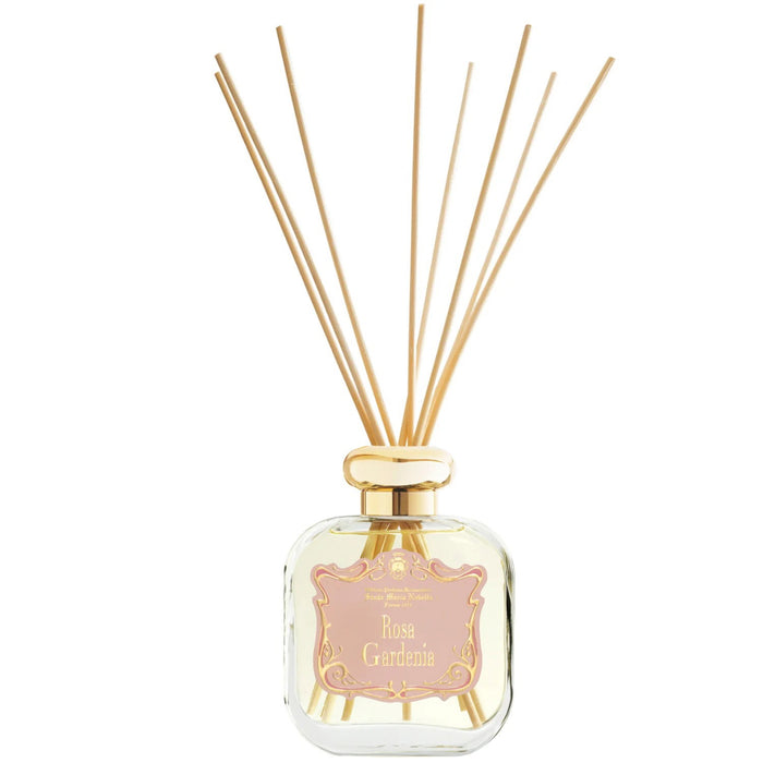 Difuzor de aromă cu bețișoare Santa Maria Novella Rosa Gardenia, 250 ml