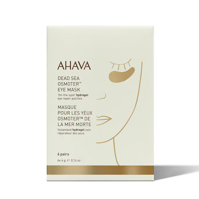 Plasturi hidrogel pentru ochi Ahava Dead Sea Osmoter, reparatori, 6 perechi, 4 g