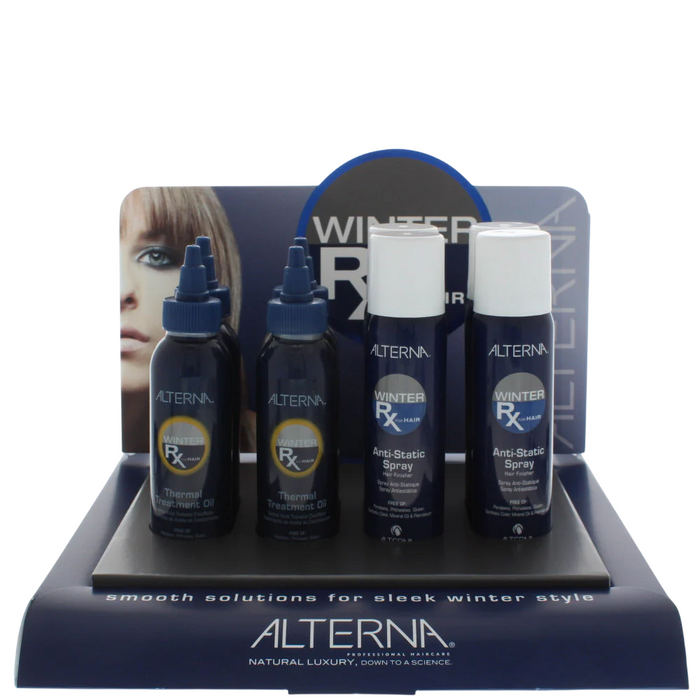Set Alterna Winter Rx: spray anti-static + ulei de tratament termic, 4 buc., 92 g + 100 ml