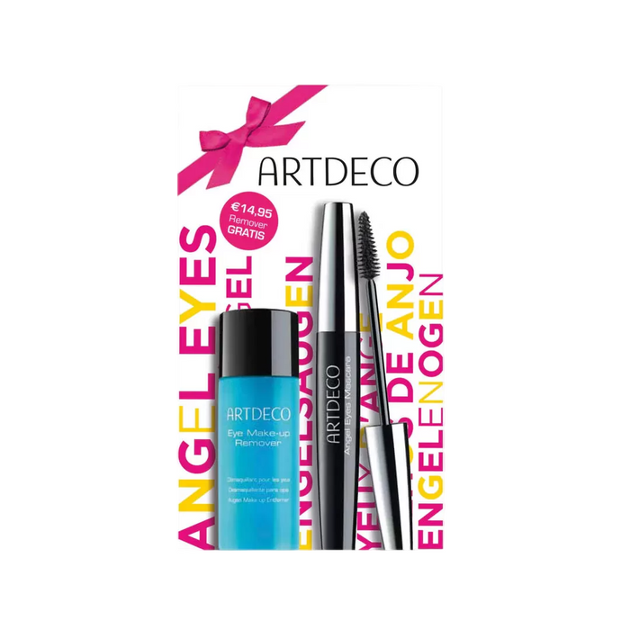 Set mascara ArtDeco Angel Eyes, volumizant și definitoriu, 01 Black, 10 ml + loțiune demachiantă pentru ochi 40 ml