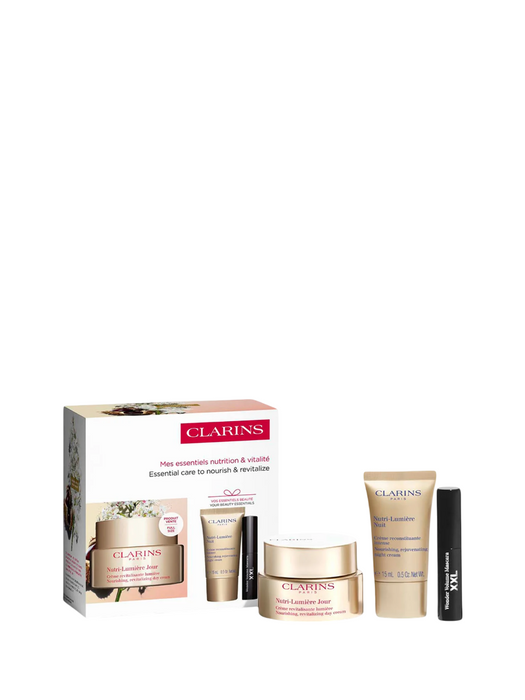 Set cremă de față Clarins Extra-Firming + cremă pentru gât și decolteu + mascara Wonder Volume, 50 ml + 15 ml + miniatură 3 ml