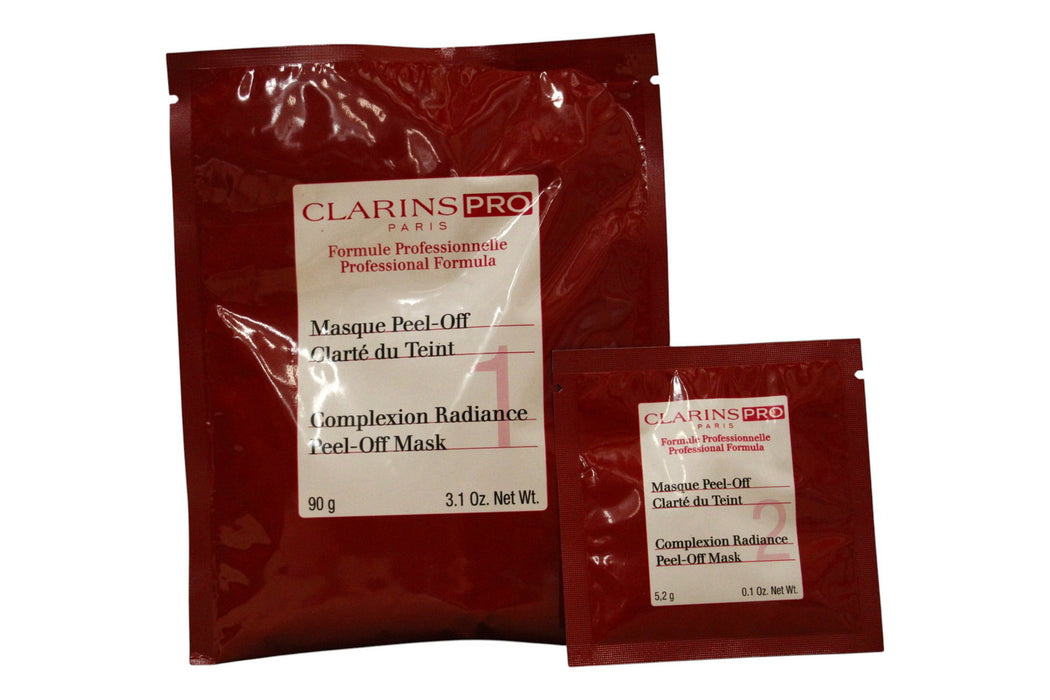 Set mască peel-off pentru față Clarins Pro Complexion Radiance, efect iluminator, 90 g + 5,2 g