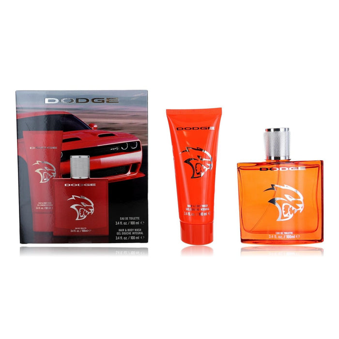 Set Dodge Hellcat, pentru bărbați: apă de toaletă 100 ml + gel de duș 100 ml