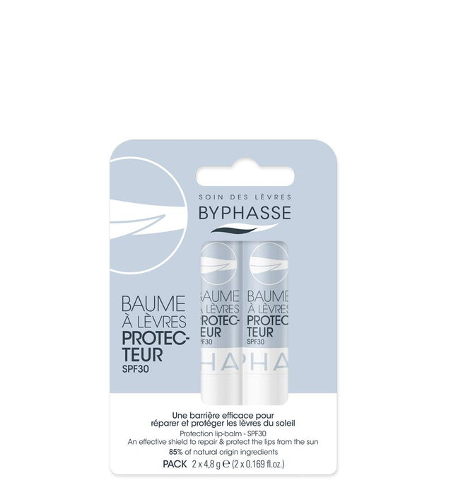 Set balsam de buze Byphasse Protecteur, reparare, SPF 30, 2 x 4,8 g