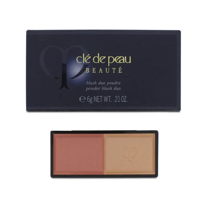 Set de pudră de obraz Cle de Peau Beaute Blush Duo, nuanța 104, reumplere, 2 buc, 6 g