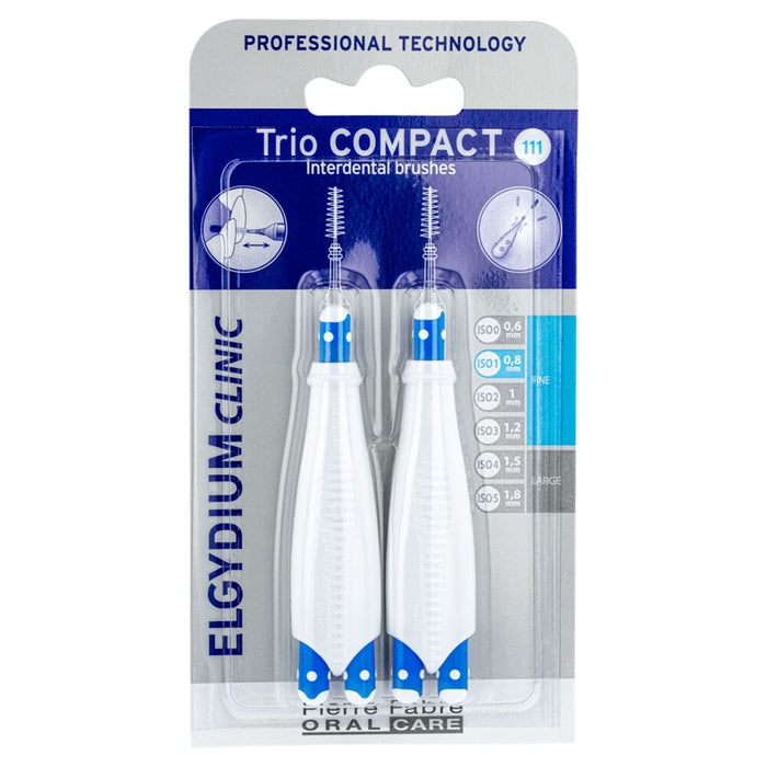 Set periuțe interdentare Elgydium Clinic Trio Compact, 0,8 mm, 2 buc